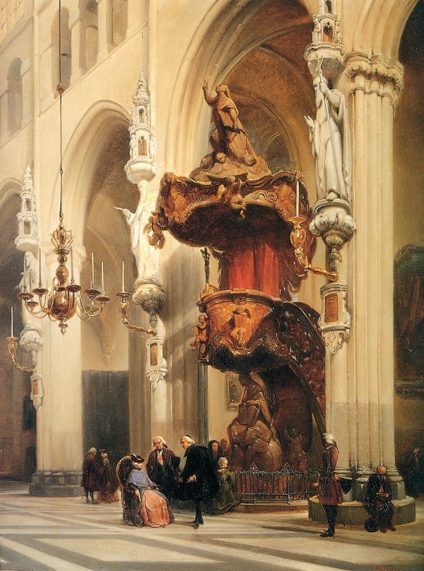 Interior of a church  Print